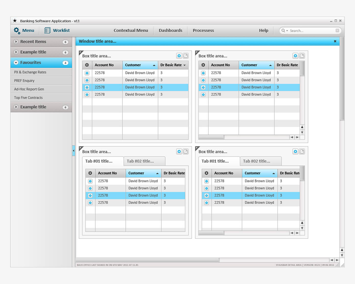 Banking software app