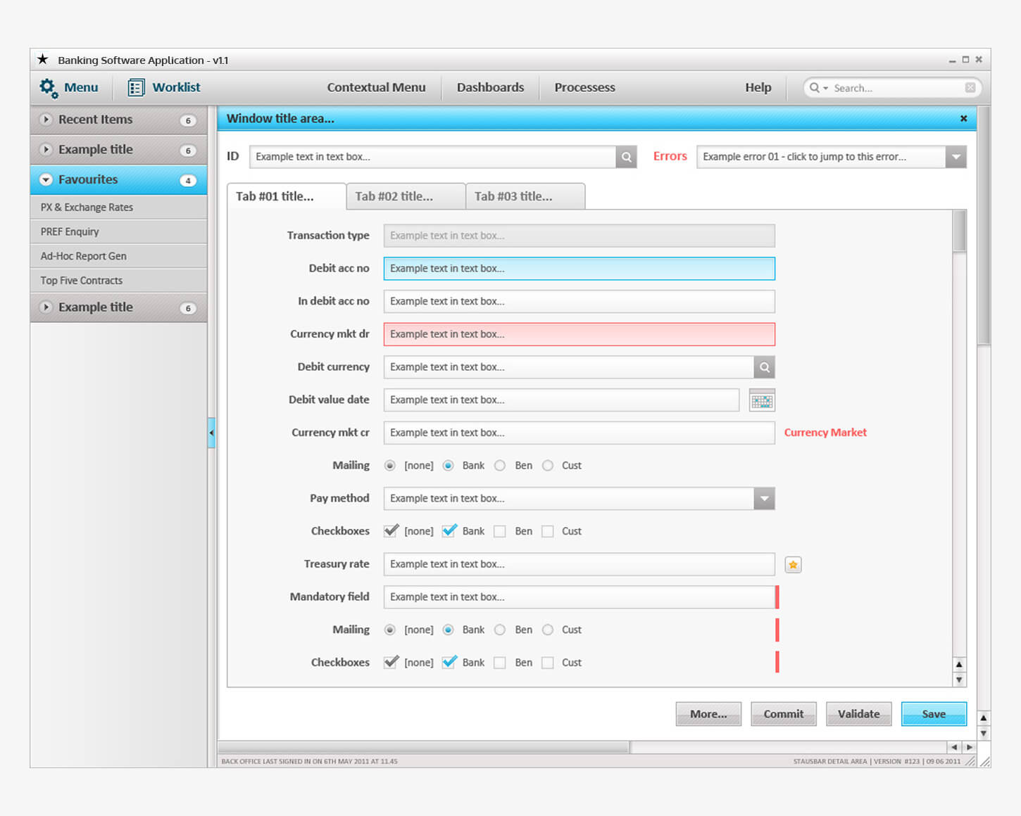 Banking software app