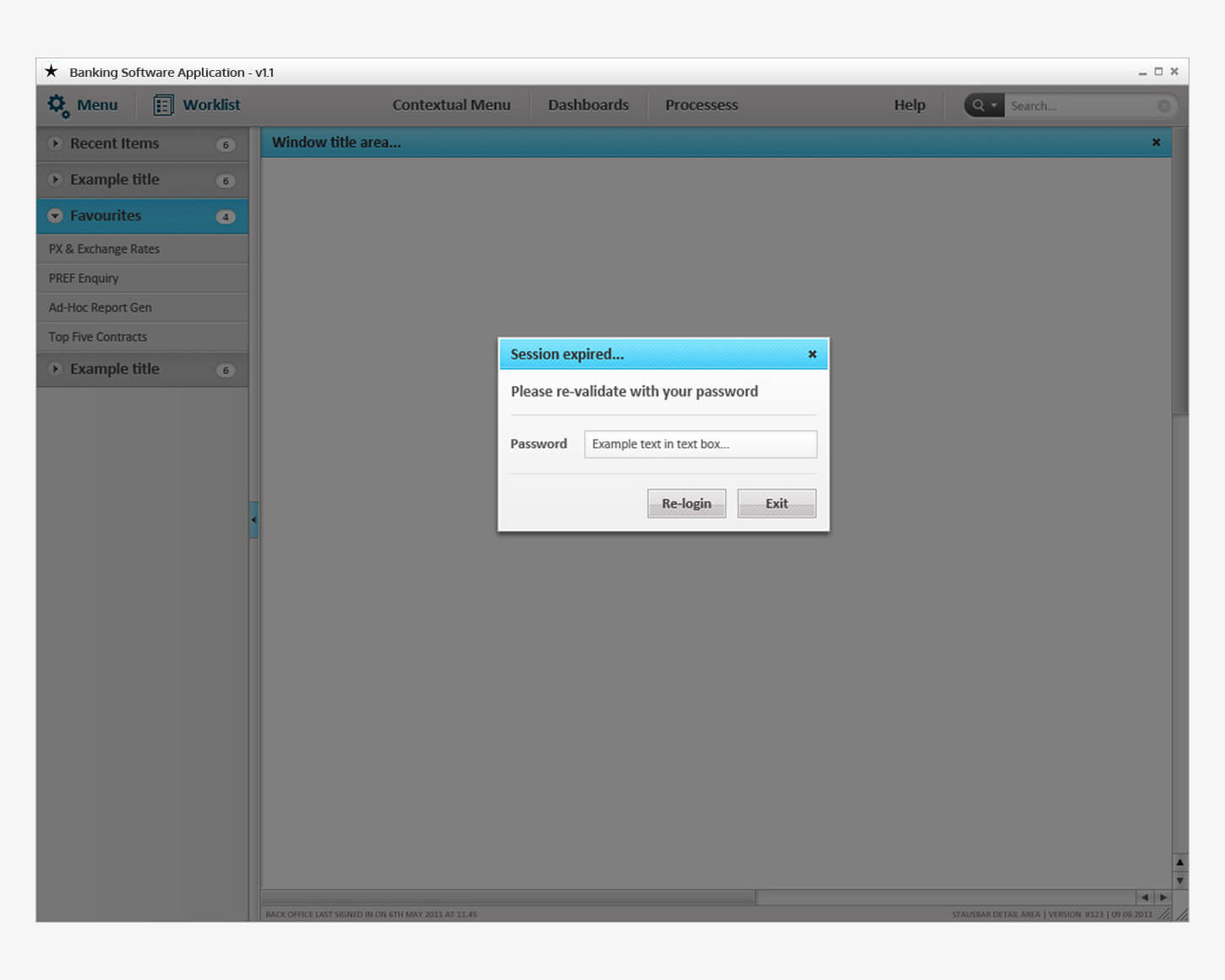 Banking software app