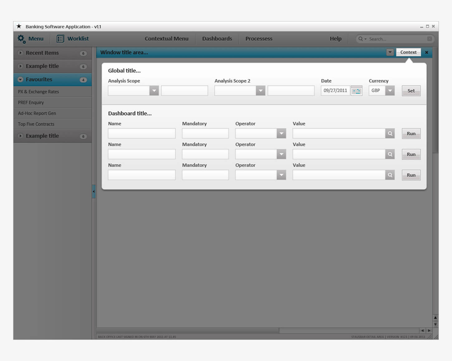 Banking software app